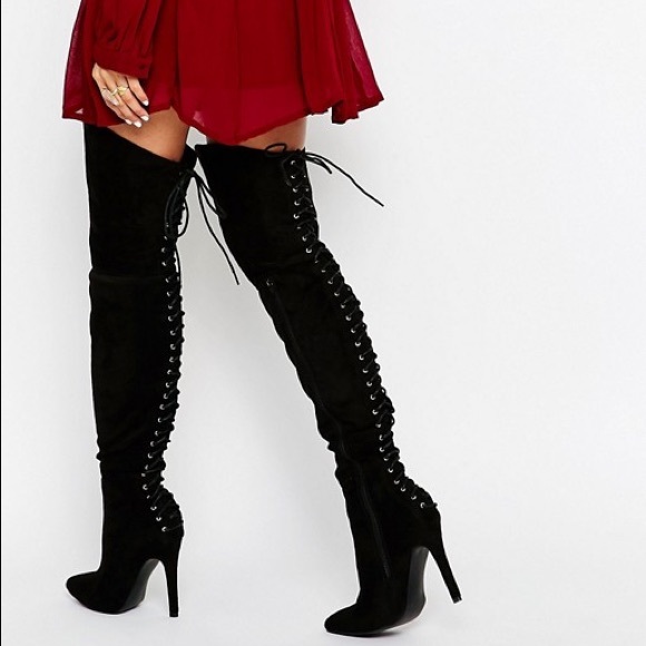 asos lace up boots
